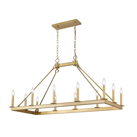 Z-Lite Barclay 12 Light Chandelier, Olde Brass 482-12L-OBR
